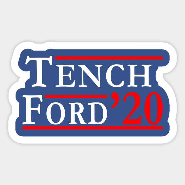 Agents Tench and Ford 2020 Sticker by Electrovista